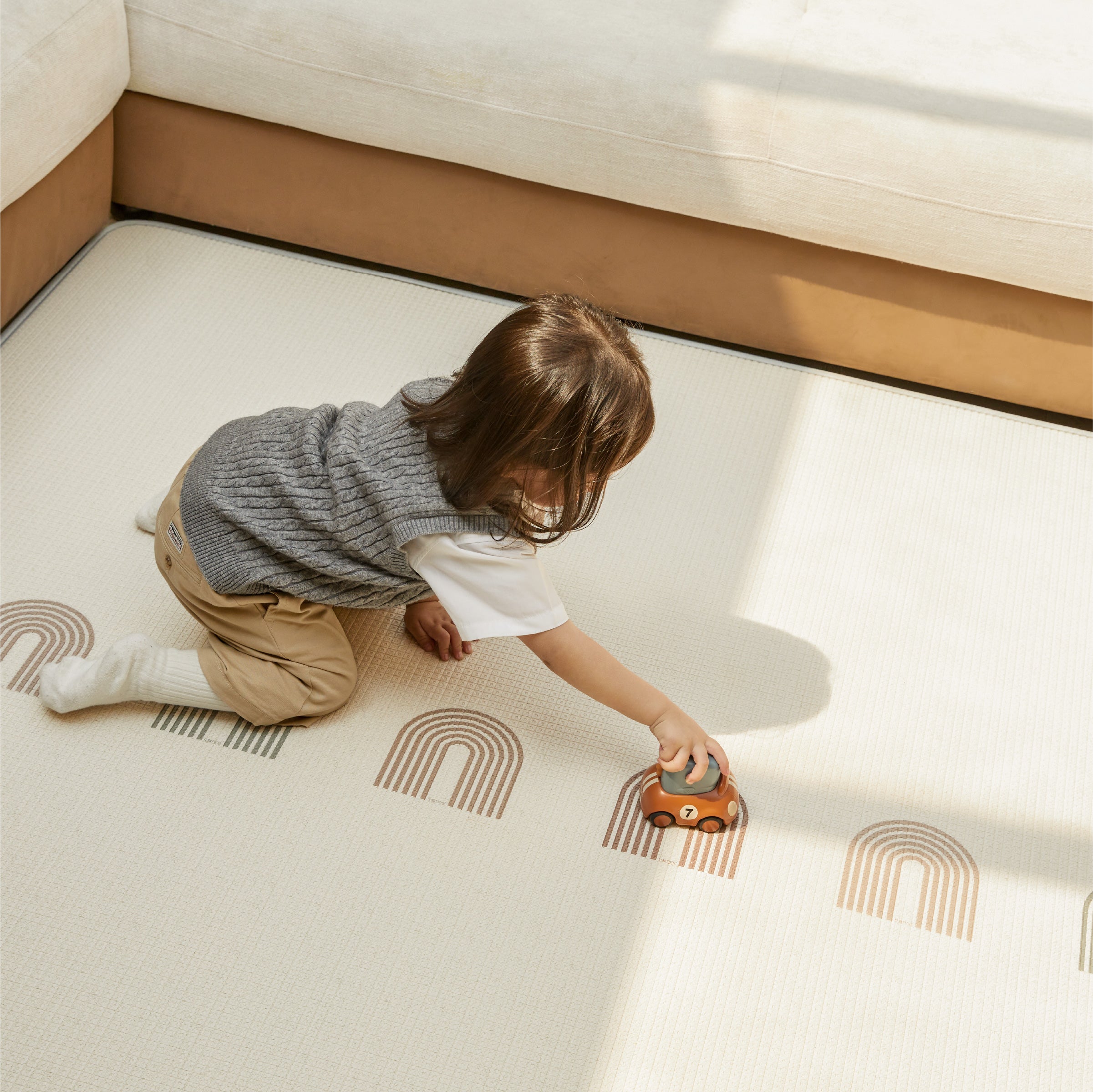 BEIESTATE 79"x55" XPE Foam Baby Play Mat